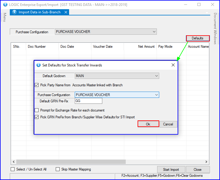 Import Stock Transfers From Branch-1